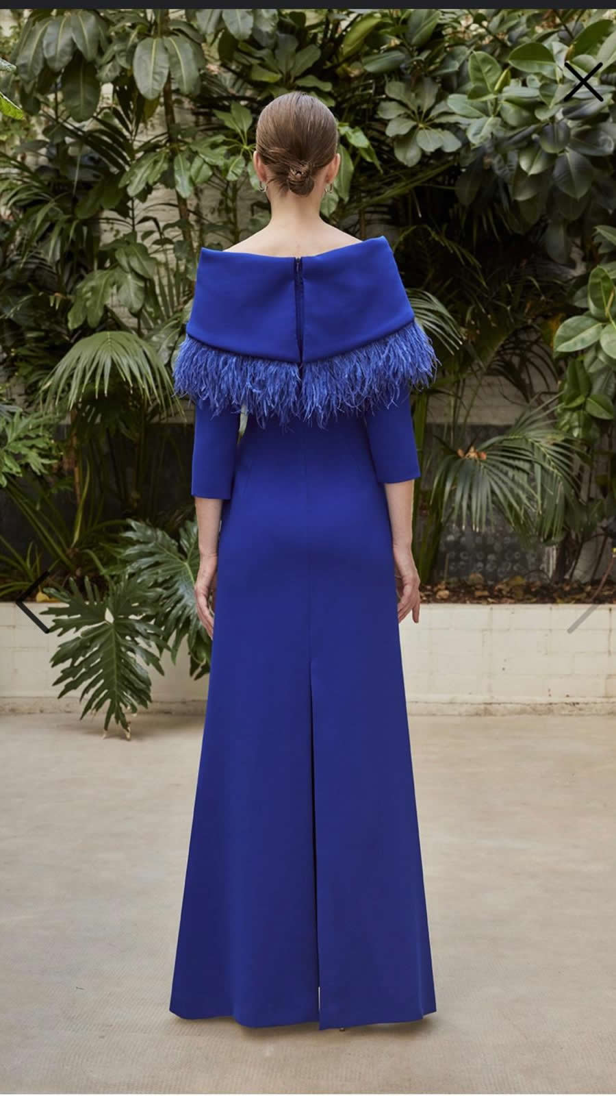 Vestido largo plumas - Imagen 2