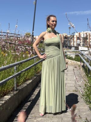 Vestido Vaporoso Frunces