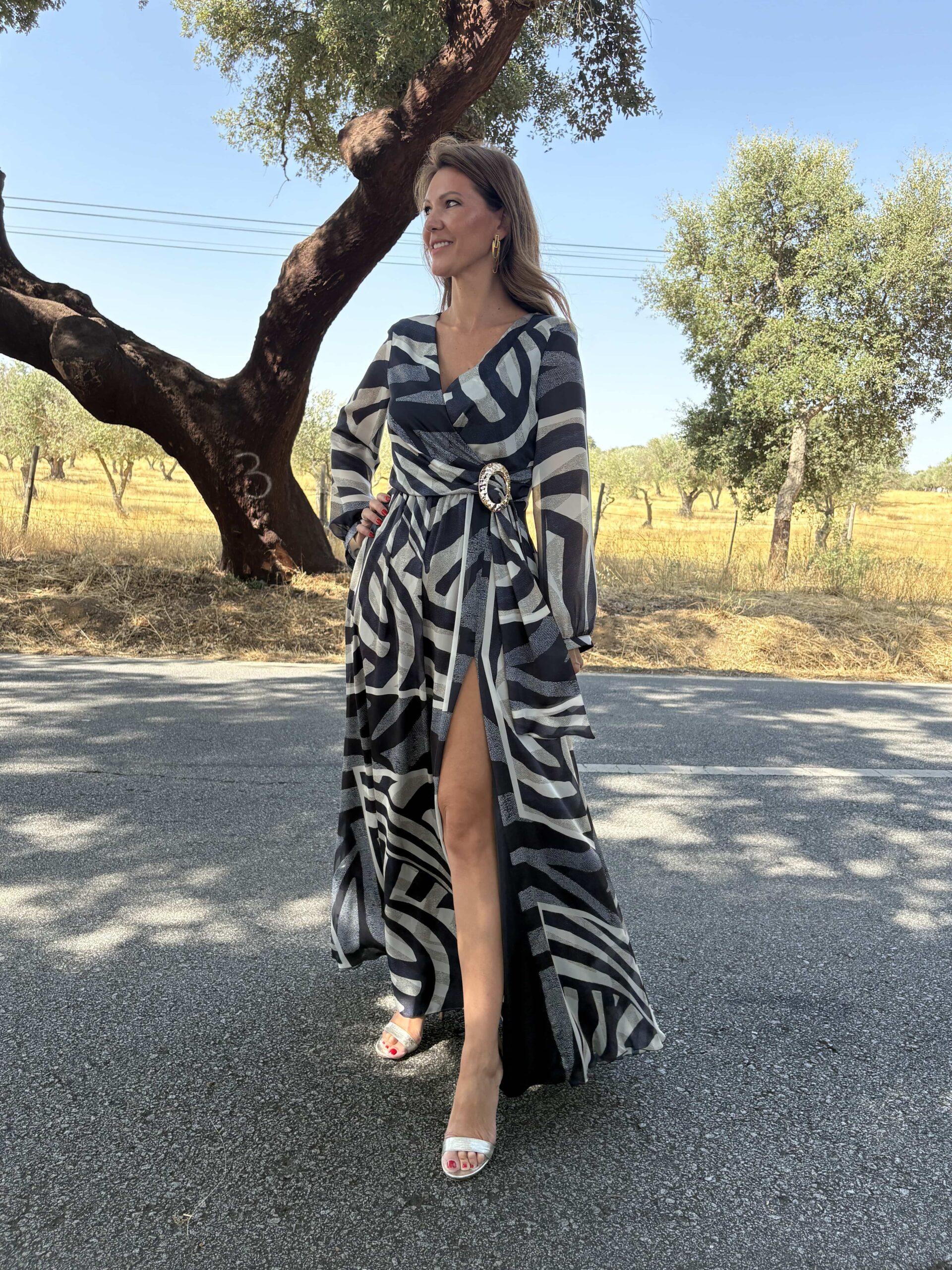 Vestido broche de Carla Ruiz