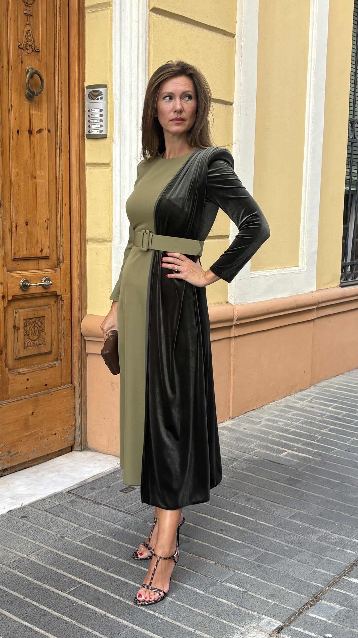 Vestido Pañuelo Terciopelo