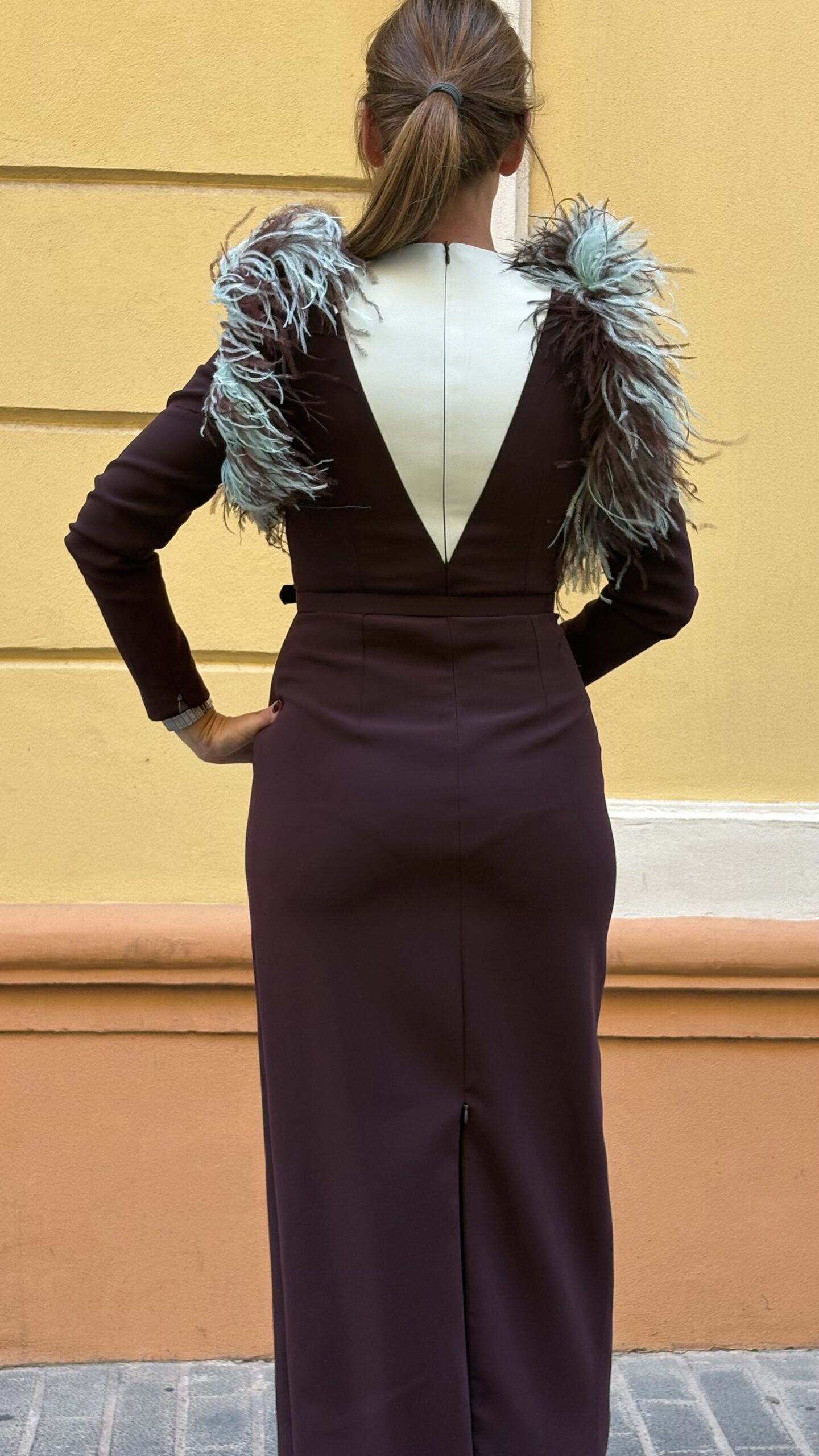Vestido Rubens Plumas - Imagen 6
